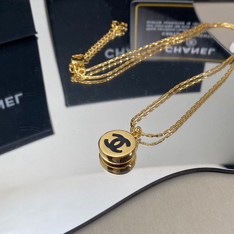 gold chanel necklace