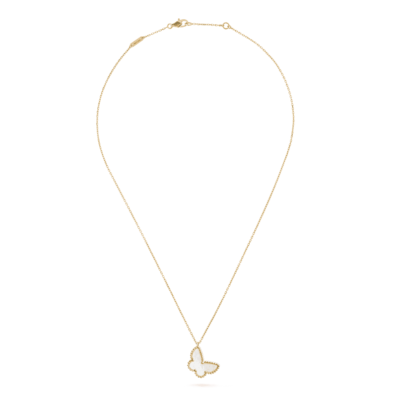 18K Van Cleef & Arpels Sweet Alhambra Butterfly Necklace – JewelsFIts