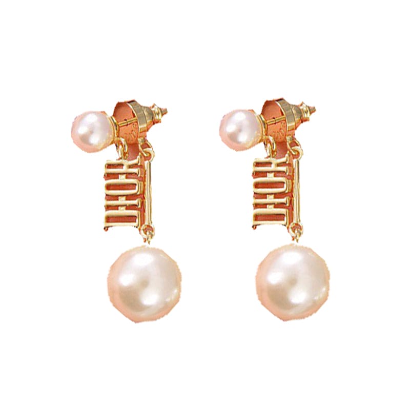 Louis Vuitton LV Iconic Pearls Earrings Gold Metal & Resin